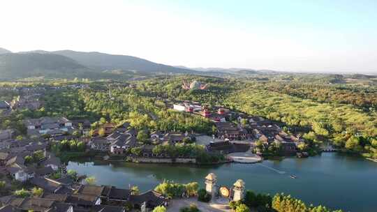 常州旅游茅山风景区-东方盐湖城航拍