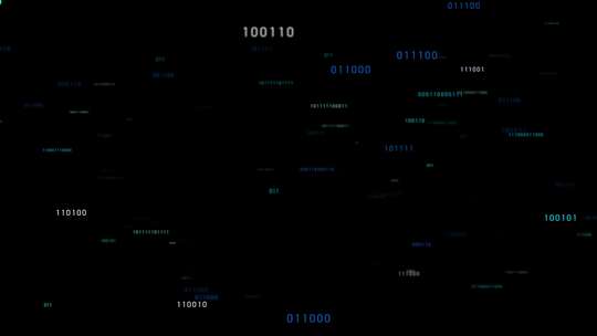 二进制数字数字滚动背景动画4K