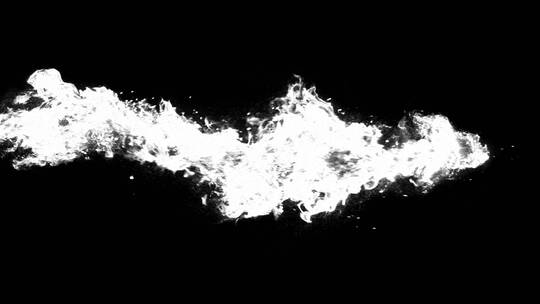 4k魔法白色烟雾特效动画视频素材-Alpha41