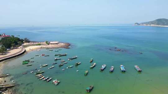 广东阳江海陵岛航拍海岛海景