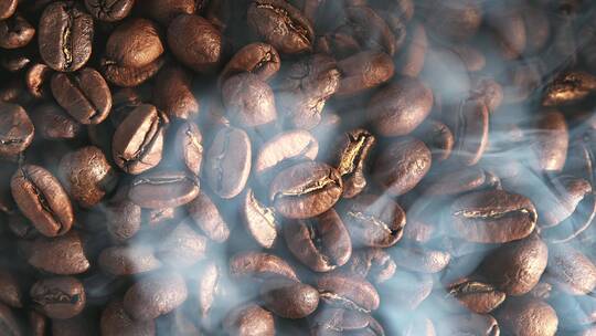 环拍的咖啡豆