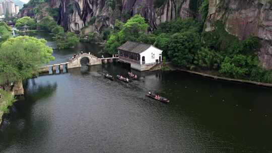 绍兴东湖景区航拍