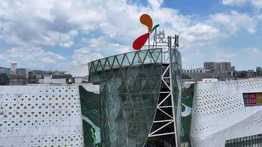 广州荔湾汇悦城航拍素材