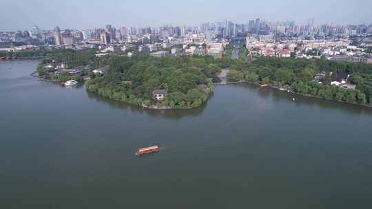 杭州西湖风景区航拍