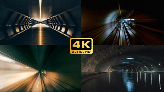 隧道穿梭动态光影素材