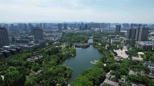 浙江宁波天一阁博物馆5A景区航拍