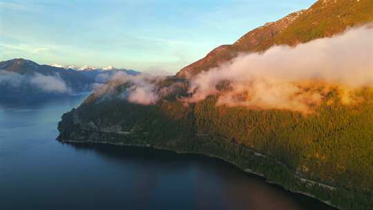 海天高速公路Howe Sound和峡湾鸟