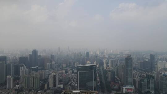 灰霾天气的广州视频素材模板下载