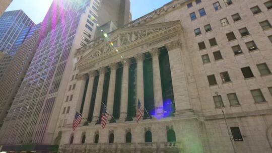 纽约证券交易所视频素材模板下载