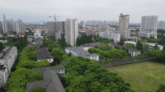 上海华东理工大学校园航拍