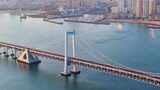 跨海大桥城市景观俯瞰高清在线视频素材下载