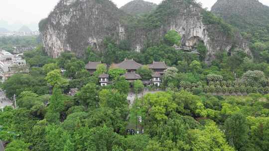 广西桂林七星景区4A景区航拍