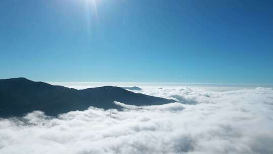 云海日出延时阳光山峰太阳森林大气震撼开场