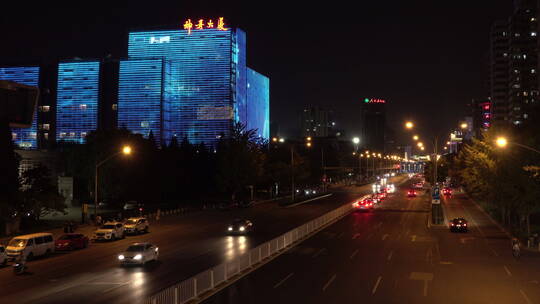 延时北京城夜景灯光视频素材模板下载