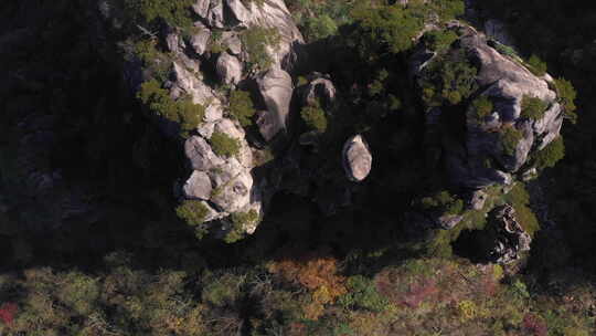 航拍黄山震撼俯瞰山顶