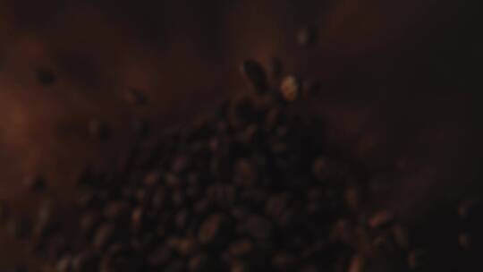 咖啡豆的特写镜头视频素材模板下载