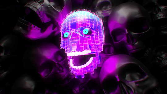 Happy Skulls VJ Loop