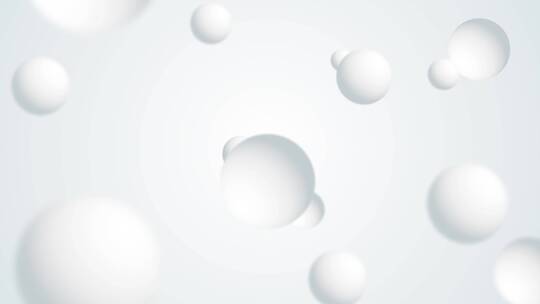 艺术抽象   唯美简约白色小球浮动背景