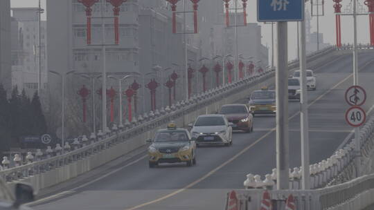 新年城市街道 过年热闹街道 街道灯笼