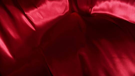 红色系丝绸织物飘动 (14)