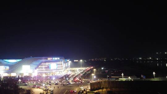 宁河 光明桥 吾悦广场 夜景