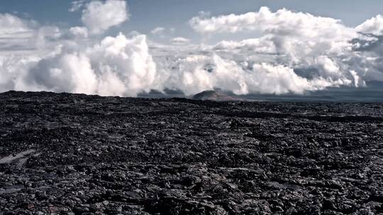 航拍火山风景景观视频素材模板下载