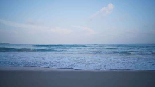 海边沙滩海浪空镜头