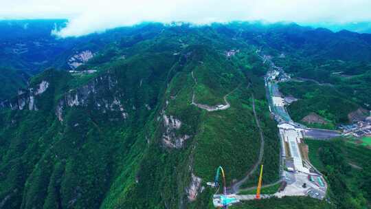 4K重庆龙缸国家地质公园5A景区航拍视频