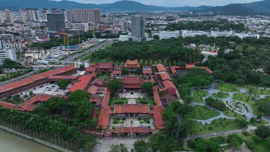 漳州南山禅寺航拍闽南寺庙古厝古建筑