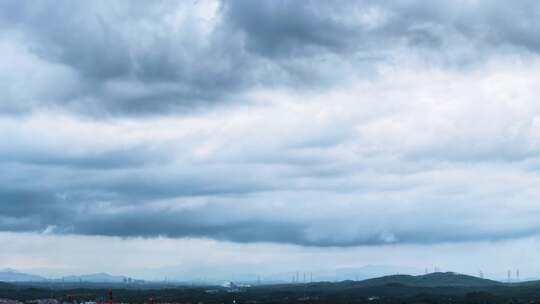 台风来临暴乌云密布乌云延时暴风雨来临视频素材模板下载