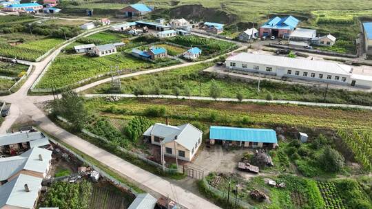 大兴安岭林区山村风景视频素材模板下载