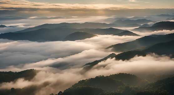 唯美风光日出日落云海风景唯美开场航拍中国