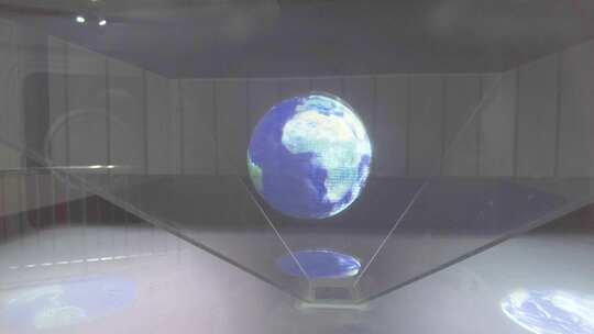 科技馆的地球模型视频素材模板下载