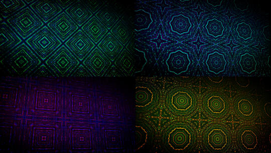 万花筒抽象纹理背景墙动态特效4KAE工程