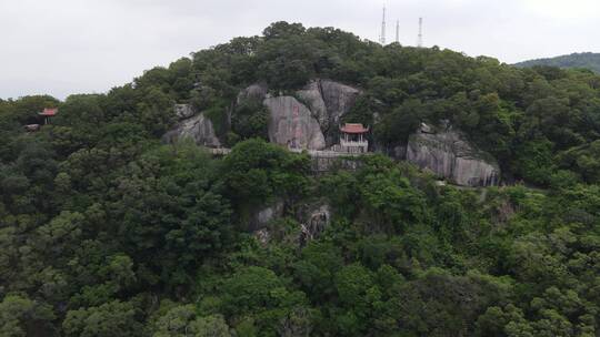 航拍泉州清源山景区南台岩