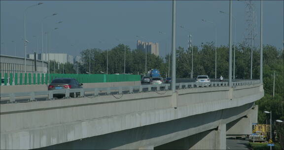 北京 公路 高架桥 车流 城市