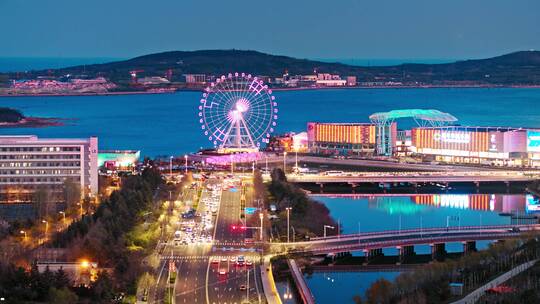 西海岸新区夜景