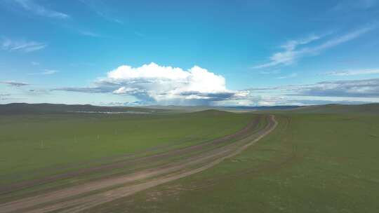 草原牧场蓝天白云