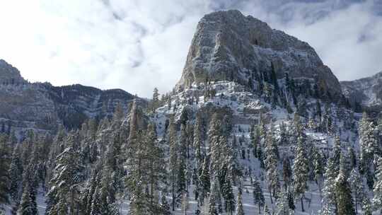 内华达州，山，雪，冬天