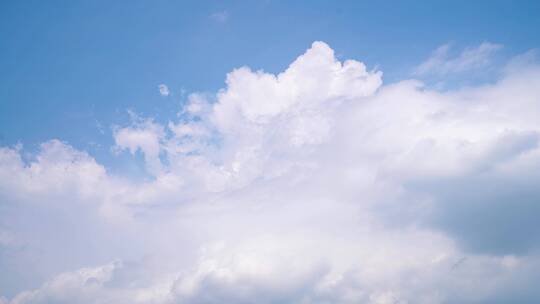 天空云延时小清新蓝天白云夏天云朵飘动云层