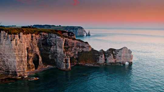 Etretat，诺曼底，海岸，海