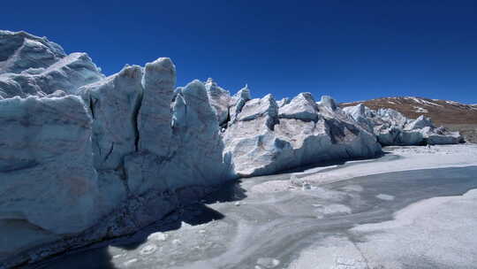 航拍西藏林芝南迦巴瓦雪山冰川