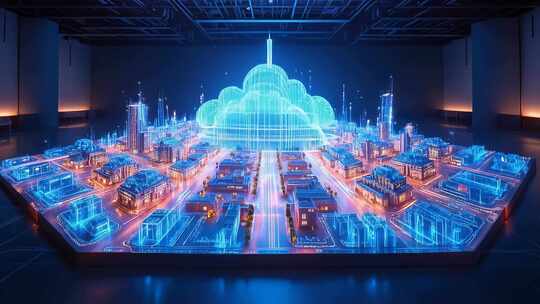 全息智慧城市大数据云计算中心4K