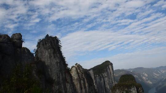 景区群山湖北省5A景区恩施大峡谷风景