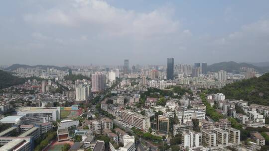 航拍广东珠海城市风光视频素材模板下载