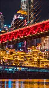 重庆_重庆洪崖洞夜景_千厮门夜景