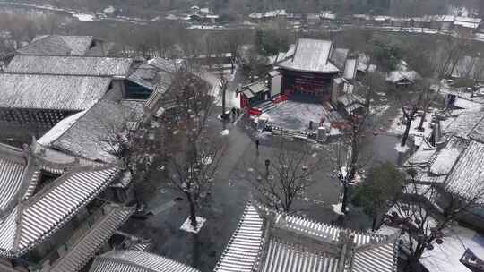 周至水街雪景