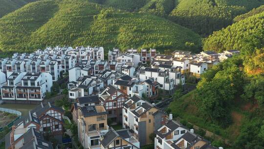 航拍乡村振兴 乡村旅游 乡村环境