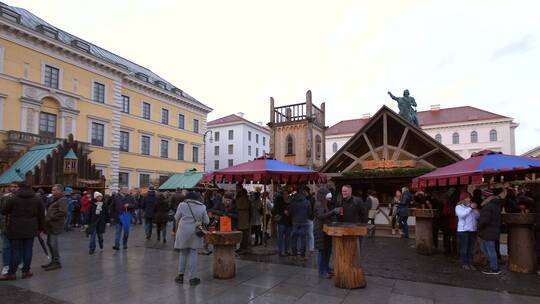 慕尼黑中世纪的圣诞市场