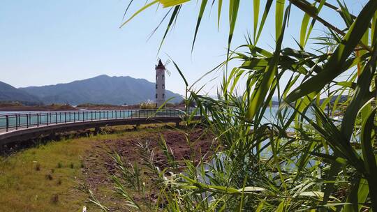 航拍千岛湖5a风景区山水风光